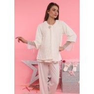 Emose 4060 بيجاما حوامل فرو بيج فاتح - سكري Emose 4060 بيجاما حوامل فرو بيج فاتح - سكري