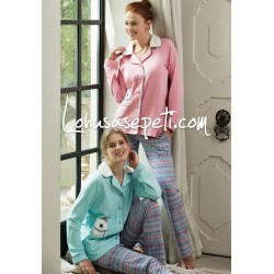 Feyza 3146 بيجاما حوامل ازرار أمامية - تركواز(فيروزي) Feyza 3146 بيجاما حوامل ازرار أمامية - تركواز(فيروزي)