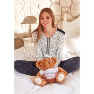 Feyza 3279 بيجاما حوامل - الأزرق الداكن Feyza 3279 بيجاما حوامل - الأزرق الداكن