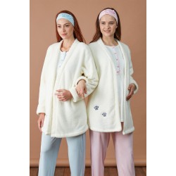 Haluk Bayram 3417 بيجاما حوامل 3 قطع - أزرق