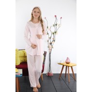 Haluk Bayram 3507 بيجاما حوامل  - البودرة الوردي