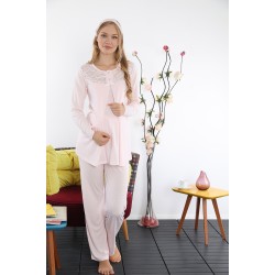 Haluk Bayram 3507 بيجاما حوامل  - البودرة الوردي