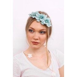 Lht 16070 تاج حوامل تركواز الأشرطة نمط ورد  Lht 16070 تاج حوامل تركواز الأشرطة نمط ورد