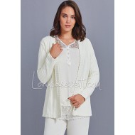 Marilyn 3146 بيجاما حوامل مع سترة تريكو - زهري Marilyn 3146 بيجاما حوامل مع سترة تريكو - زهري