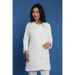 Tuba 7568 بيجاما حوامل بيج مبطن  - سكري Tuba 7568 بيجاما حوامل بيج مبطن  - سكري