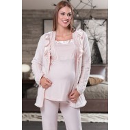 Tuba 7584 بيجاما حوامل فرو  - البودرة الوردي