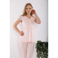 Tuba 8221 بيجاما حوامل - البودرة الوردي Tuba 8221 بيجاما حوامل - البودرة الوردي