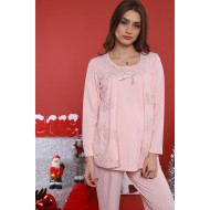 Tuba-8260 بيجاما حوامل زهري - زهري