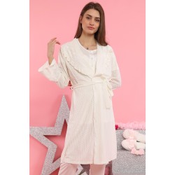 Tuba 8508 بيجاما حوامل ملبس مخمل بيج - سكري Tuba 8508 بيجاما حوامل ملبس مخمل بيج - سكري