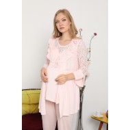 Tuba 8513 بيجاما حوامل 3 قطع - البودرة الوردي Tuba 8513 بيجاما حوامل 3 قطع - البودرة الوردي