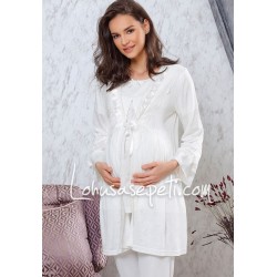 Tuba 8516 بيجاما حوامل ثلاث قطع - سكري