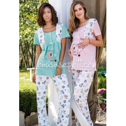 Yeni inci 1294 بيجاما حوامل - النعناع الأخضر