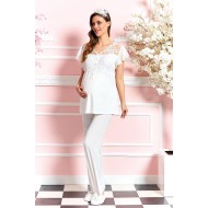 Aqua 19601 بيجاما حوامل برود مطعمة  - سكري Aqua 19601 بيجاما حوامل برود مطعمة  - سكري