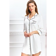 Aqua 19716e روب حوامل ازرار أمامية بيج خافت - سكري