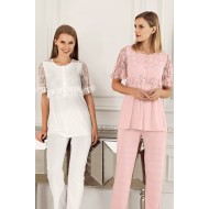 Artış 6203 بيجاما حوامل قماش جوبير  - البودرة الوردي Artış 6203 بيجاما حوامل قماش جوبير  - البودرة الوردي