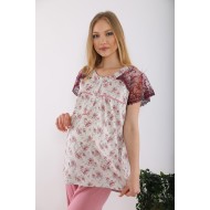 Artış 6212g بيجاما حوامل زهرة التوت الفضي - وردي جاف Artış 6212g بيجاما حوامل زهرة التوت الفضي - وردي جاف