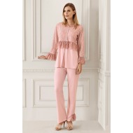 Artış 6213p بيجاما حوامل زهري جوبيرفرنسي - زهري