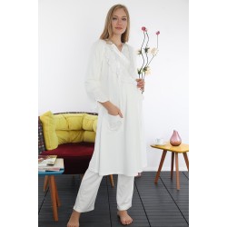 Bone 441820e بيجاما حوامل بيج فاتح  Bone 441820e بيجاما حوامل بيج فاتح