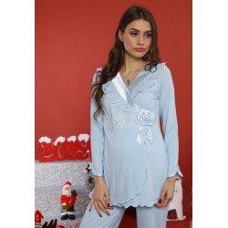 Bone 4418m بيجاما حوامل مزدوج الصدر ازرق  - أزرق Bone 4418m بيجاما حوامل مزدوج الصدر ازرق  - أزرق