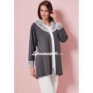 Marilyn 3645 بيجاما حوامل لون رمادي Marilyn 3645 بيجاما حوامل لون رمادي