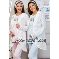 Haluk Bayram 3110 بيجاما تريكو حوامل  Haluk Bayram 3110 بيجاما تريكو حوامل