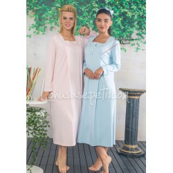 Emose 4032 روب حوامل ياقة مربعة  - أزرق Emose 4032 روب حوامل ياقة مربعة  - أزرق