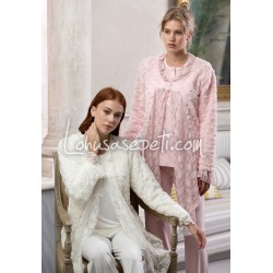 Feyza 3128 بيجاما تريكو حوامل فرو  - سكري Feyza 3128 بيجاما تريكو حوامل فرو  - سكري