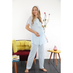 Haluk Bayram 3331m بيجاما حوامل ازرق 