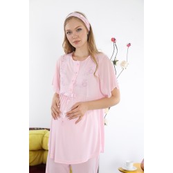 Haluk Bayram 3331p بيجاما حوامل زهري 