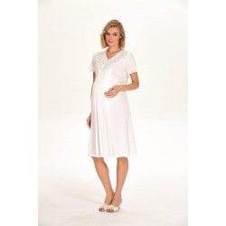 Marilyn 5752e روب حوامل بيج فاتح ياقة قماش جوبير  Marilyn 5752e روب حوامل بيج فاتح ياقة قماش جوبير