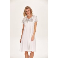 Marilyn 5756e روب حوامل بيج فاتح ياقة نافدة  Marilyn 5756e روب حوامل بيج فاتح ياقة نافدة