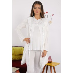 Marilyn 7056e بيج فاتح V تنورة بيجاما حوامل  Marilyn 7056e بيج فاتح V تنورة بيجاما حوامل