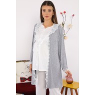 Marilyn 7064e بيجاما حوامل بيج فاتح رمادي  Marilyn 7064e بيجاما حوامل بيج فاتح رمادي