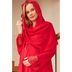 Mecit 0017 سكارف حوامل احمر 