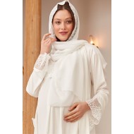 Mecit 0021 سكارف حوامل بيج فاتح  Mecit 0021 سكارف حوامل بيج فاتح