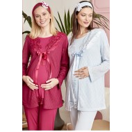 Mecit 5006fm بيجاما حوامل  - فوشيا Mecit 5006fm بيجاما حوامل  - فوشيا