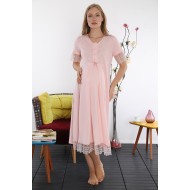 Pembe Adelya روب حوامل اكمام 50505 Pembe Adelya روب حوامل اكمام 50505