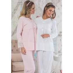 Emose 4018 بيجاما حوامل  - زهري Emose 4018 بيجاما حوامل  - زهري