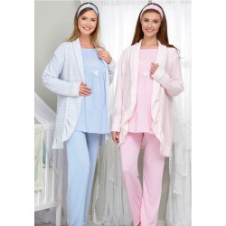 Haluk Bayram 3024 بيجاما حوامل  - أزرق