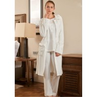 Tuba 6580 بيجاما حوامل مخمل طويلة - البودرة الوردي Tuba 6580 بيجاما حوامل مخمل طويلة - البودرة الوردي