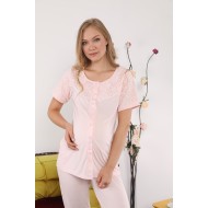 Tuba 8202p بيجاما حوامل زهري ازرار أمامية Tuba 8202p بيجاما حوامل زهري ازرار أمامية