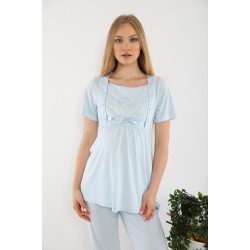 Tuba 8206m بيجاما حوامل أزرق مرصع Tuba 8206m بيجاما حوامل أزرق مرصع