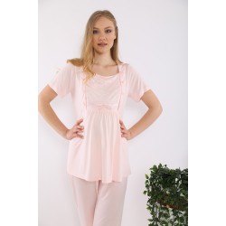 Tuba 8206p بيجاما حوامل - البودرة الوردي Tuba 8206p بيجاما حوامل - البودرة الوردي