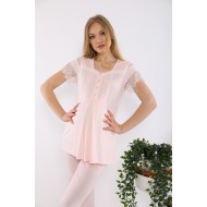 Tuba 8231p بيجاما حوامل - البودرة الوردي Tuba 8231p بيجاما حوامل - البودرة الوردي