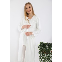 Tuba 8528e بيجاما حوامل بيج خافت مزخرفة قماش الجاكار Tuba 8528e بيجاما حوامل بيج خافت مزخرفة قماش الجاكار