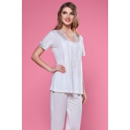 Tuba 9224 بيجاما حوامل منقوش سكري  - سكري Tuba 9224 بيجاما حوامل منقوش سكري  - سكري