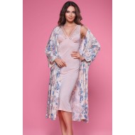 Tuba 9408 روب حوامل نمط الزنبق - البودرة الوردي